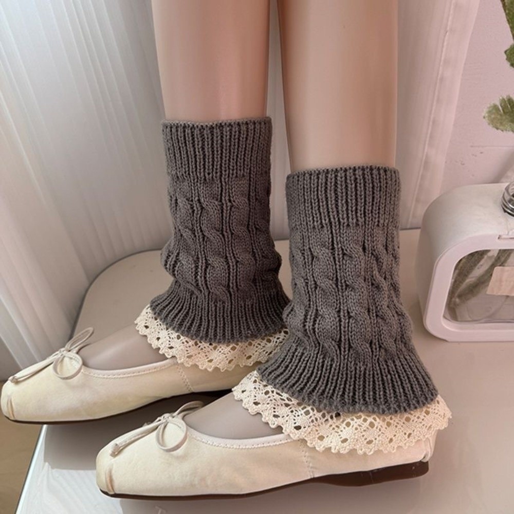Boot Sock Slouchy - Ocieplacze na nogi z dzianiny w