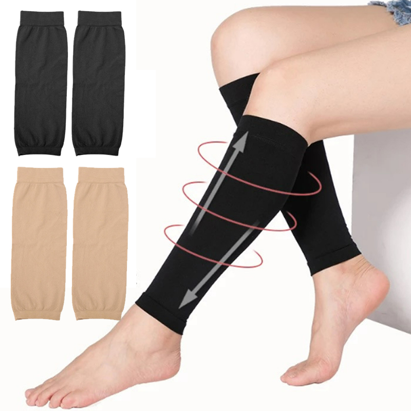 Compression Sleeve Calf - Unisexowe elastyczne skarpety kompresyjne, oddychające sportowe