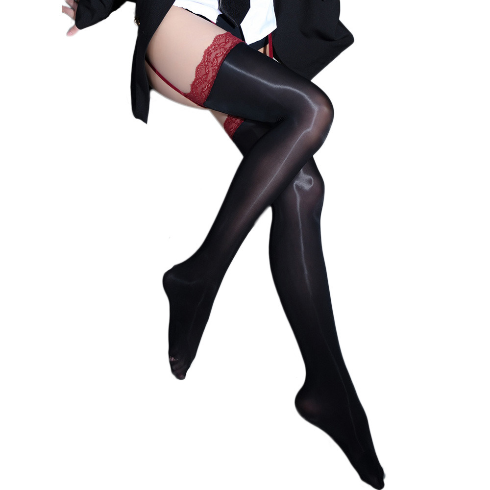 Patchworkowe błyszczące błyszc – Tights Pantyhose Sheer recenzja i cena