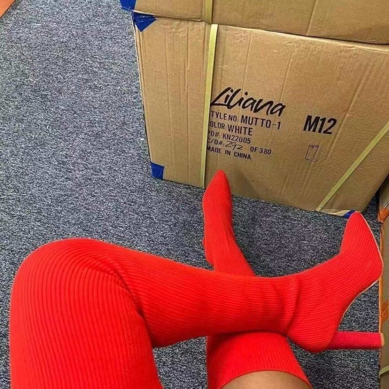 Damskie seksowne kozaki za kol – Knee High Sock Women recenzja i cena