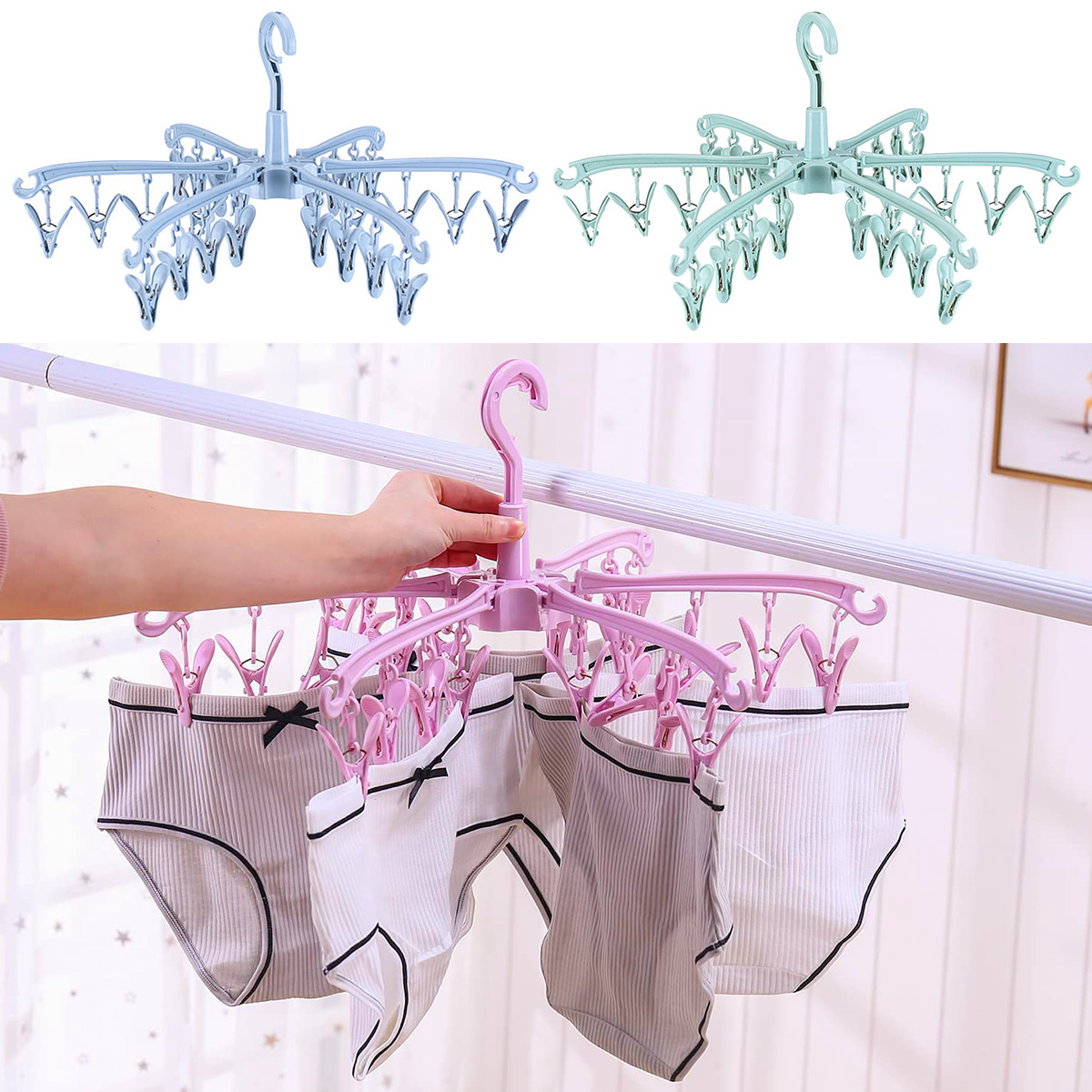 Suszarka do ubrań składana z 2 – Sock Organizer Tray recenzja i cena